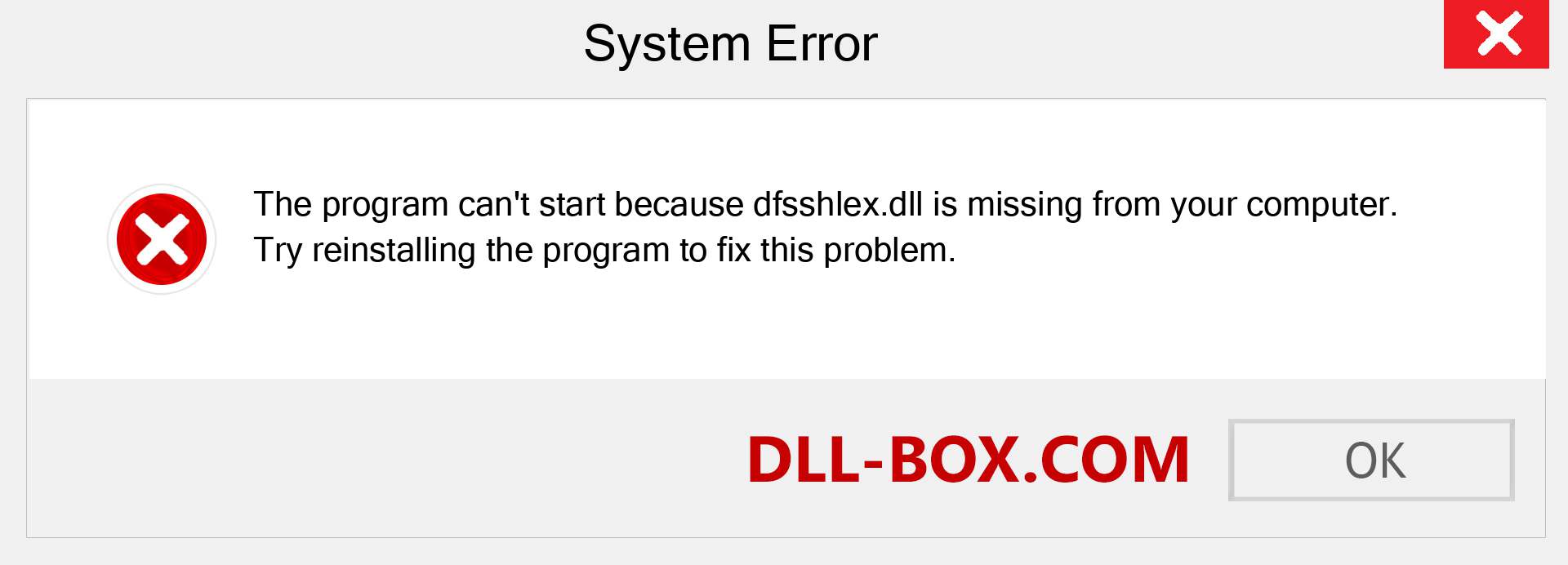 dfsshlex.dll file is missing?. Download for Windows 7, 8, 10 - Fix  dfsshlex dll Missing Error on Windows, photos, images