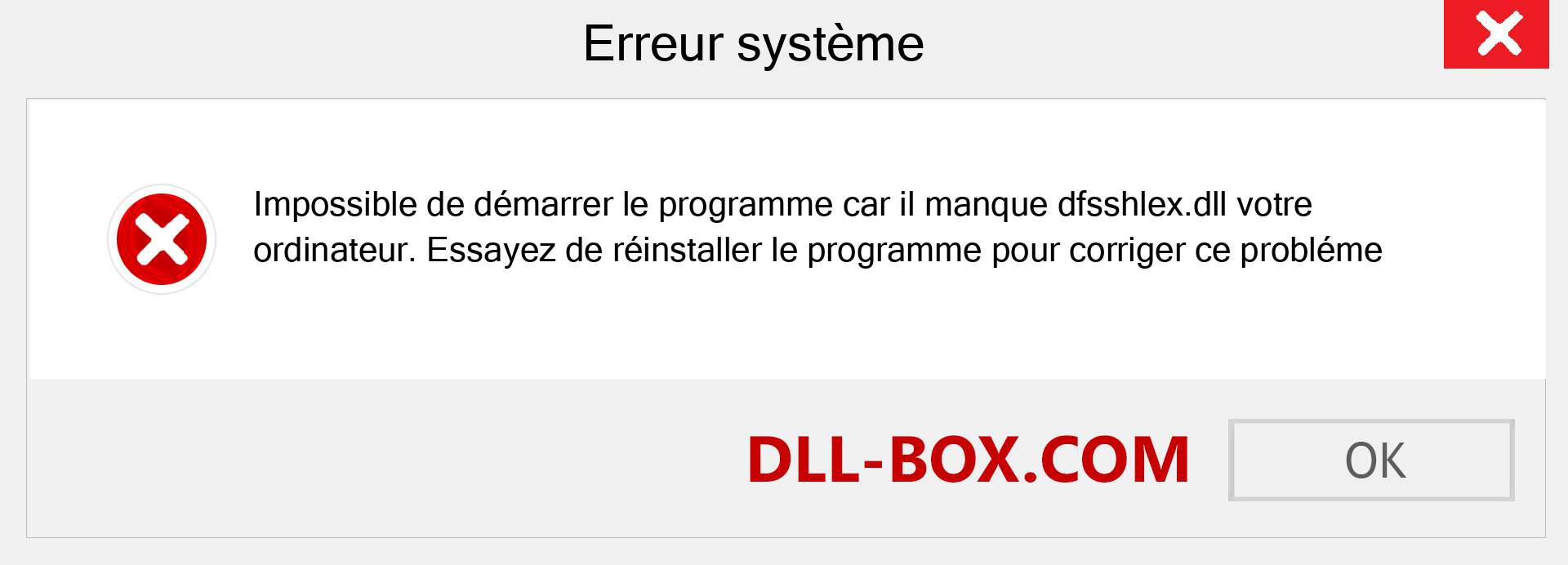 Le fichier dfsshlex.dll est manquant ?. Télécharger pour Windows 7, 8, 10 - Correction de l'erreur manquante dfsshlex dll sur Windows, photos, images